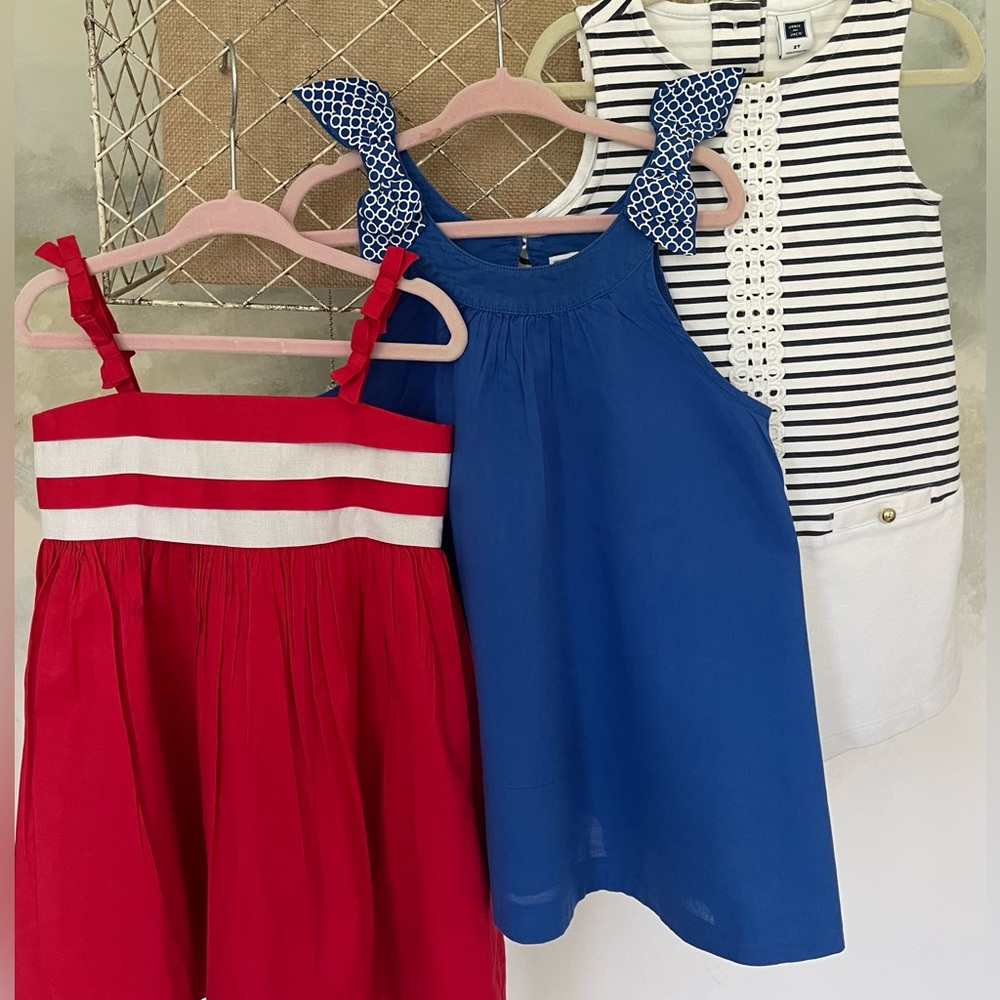 Lot of 3 Janie and Jack dresses size 2T